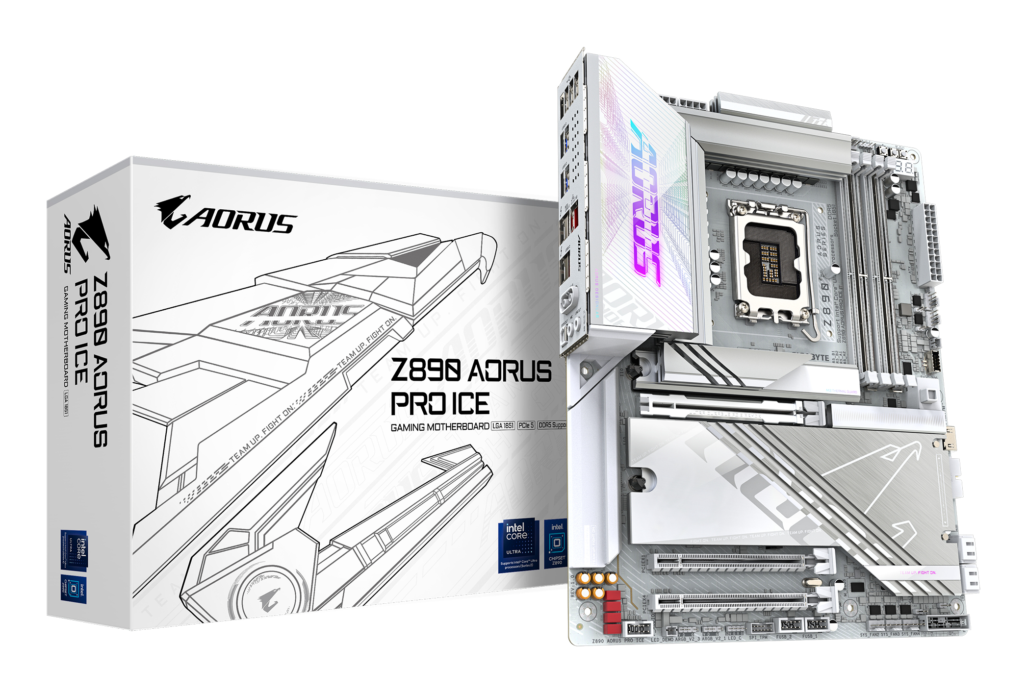 Bekijk afbeelding 1 van Gigabyte Z890 AORUS Pro ICE (Z890, S1851, ATX, DDR5)